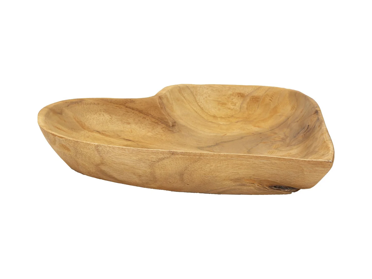 Plateau Cœur 18, Marron, 27x29x4 cm, Epikasa