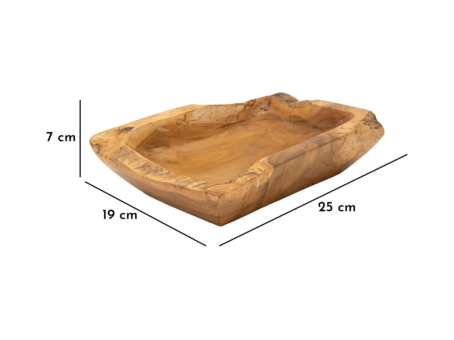 Plateau Natura 24, Marron, 25x19x7 cm, Epikasa