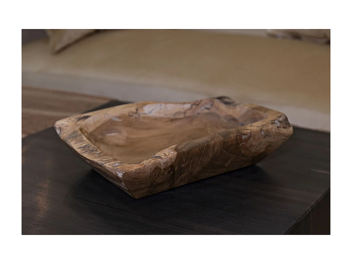 Taca Natura 24, Brązowy, 25x19x7 cm, Seven Design