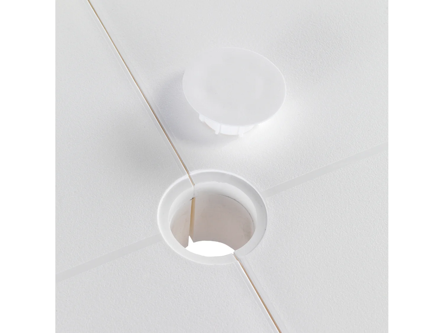 Table extensible 4 à 8 places blanche 170x90x73 ATLANTICA