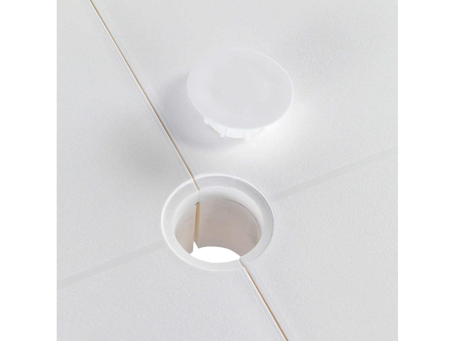 Table extensible 4 à 8 places blanche 170x90x73 ATLANTICA