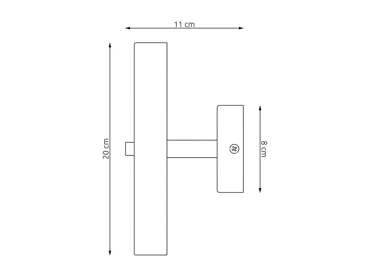 Lampa ścienna Nemos, Pomarańczowy, 20x20x11 cm, Epikasa