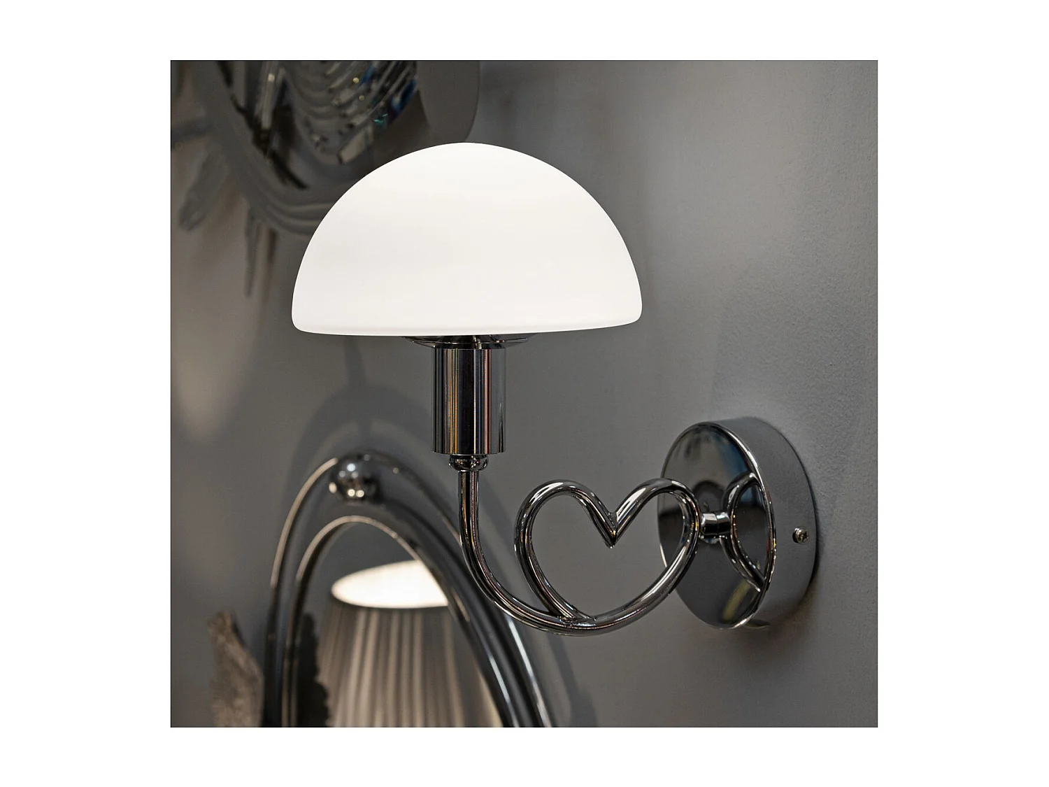 Lampa ścienna MF70, Srebrny, 23x15x22 cm, Seven Design