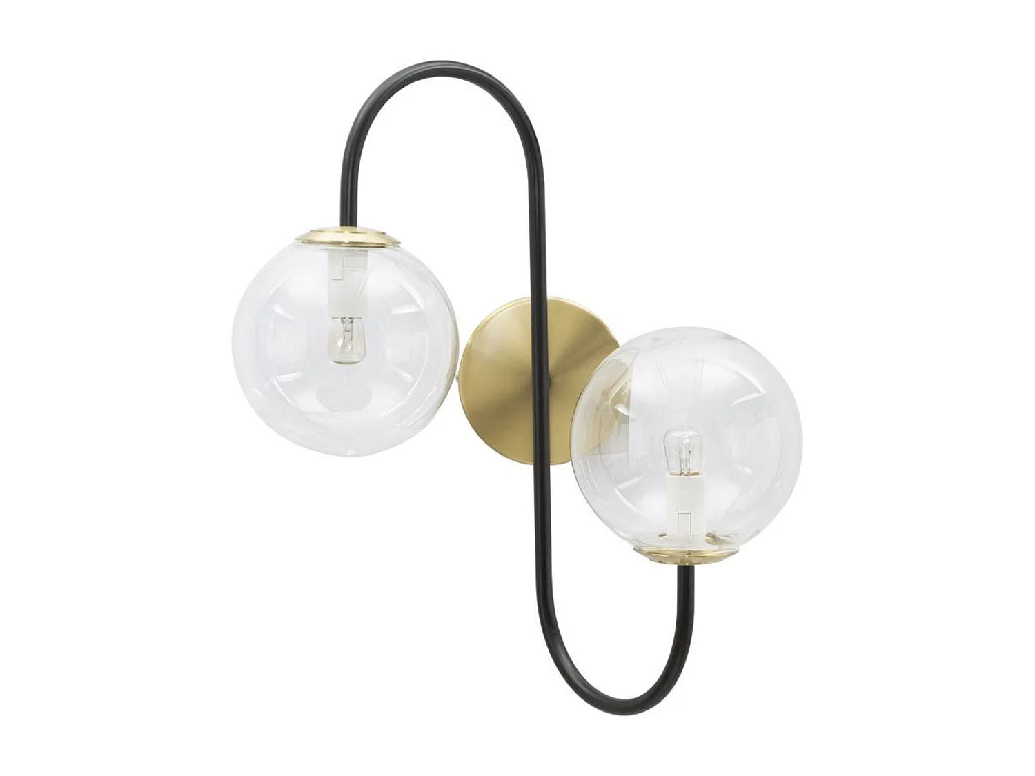 Lampa ścienna MF55, Czarny, 36x24x45 cm, Seven Design