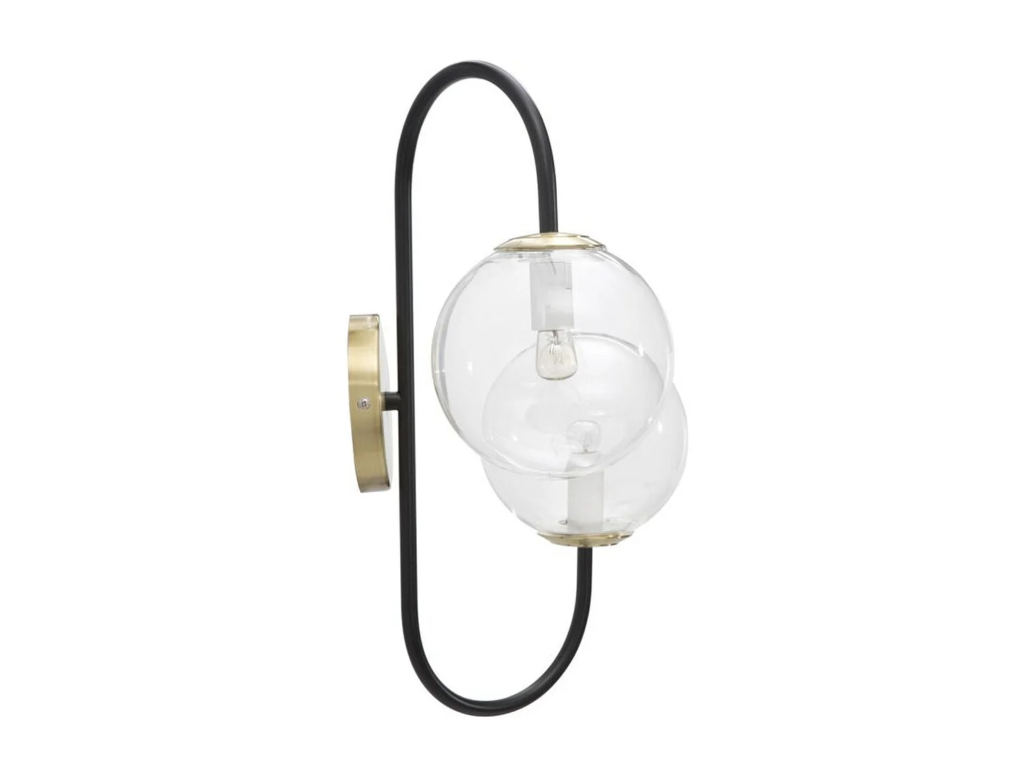 Lampa ścienna MF55, Czarny, 36x24x45 cm, Seven Design