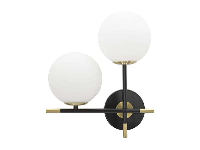 Lampa ścienna MF56, Czarny, 30x17x35 cm, Seven Design