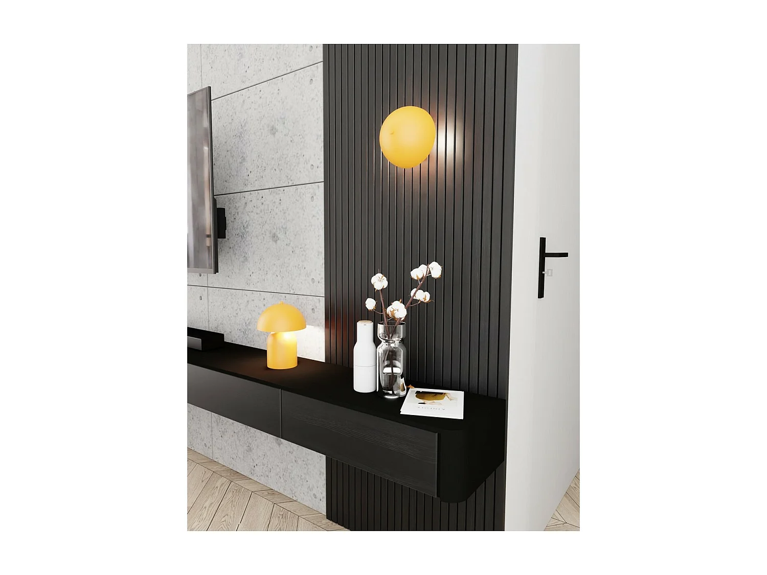 Applique Mush, Orange, 18x15x15 cm, Seven Design