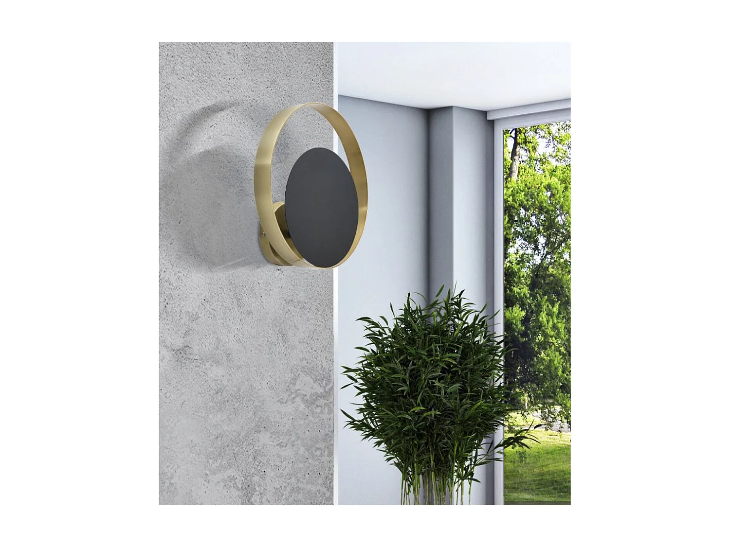 Lampa ścienna MF46, Czarny, 25x8x25 cm, Seven Design