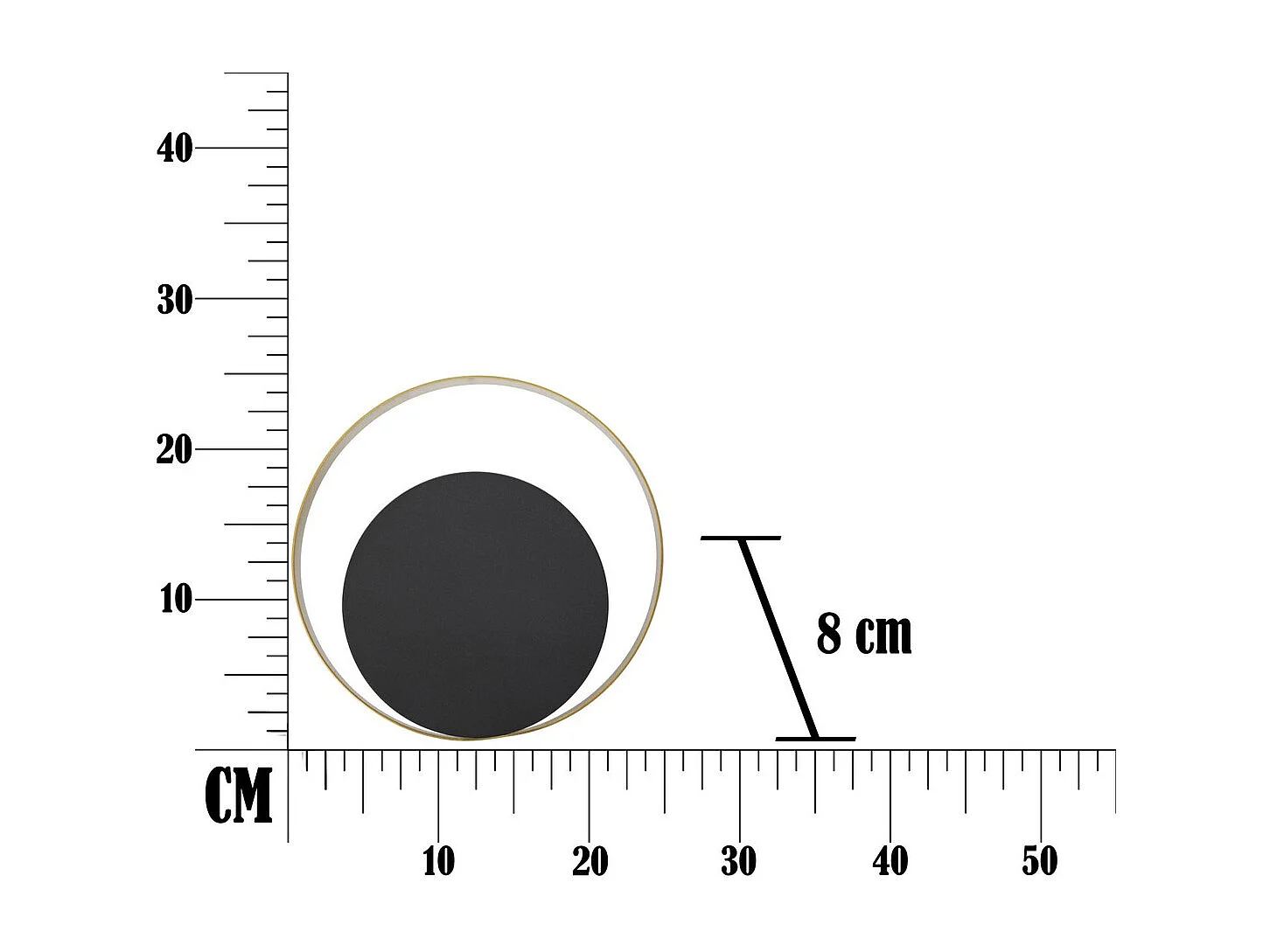 Lampa ścienna MF46, Czarny, 25x8x25 cm, Seven Design