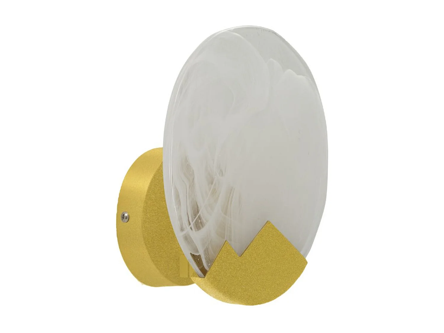 Lampa ścienna MF71, Złoto, 20x20x10 cm, Seven Design