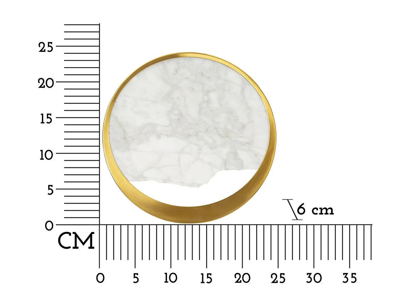 Applique MF45, Or, 24x6x24 cm, Seven Design