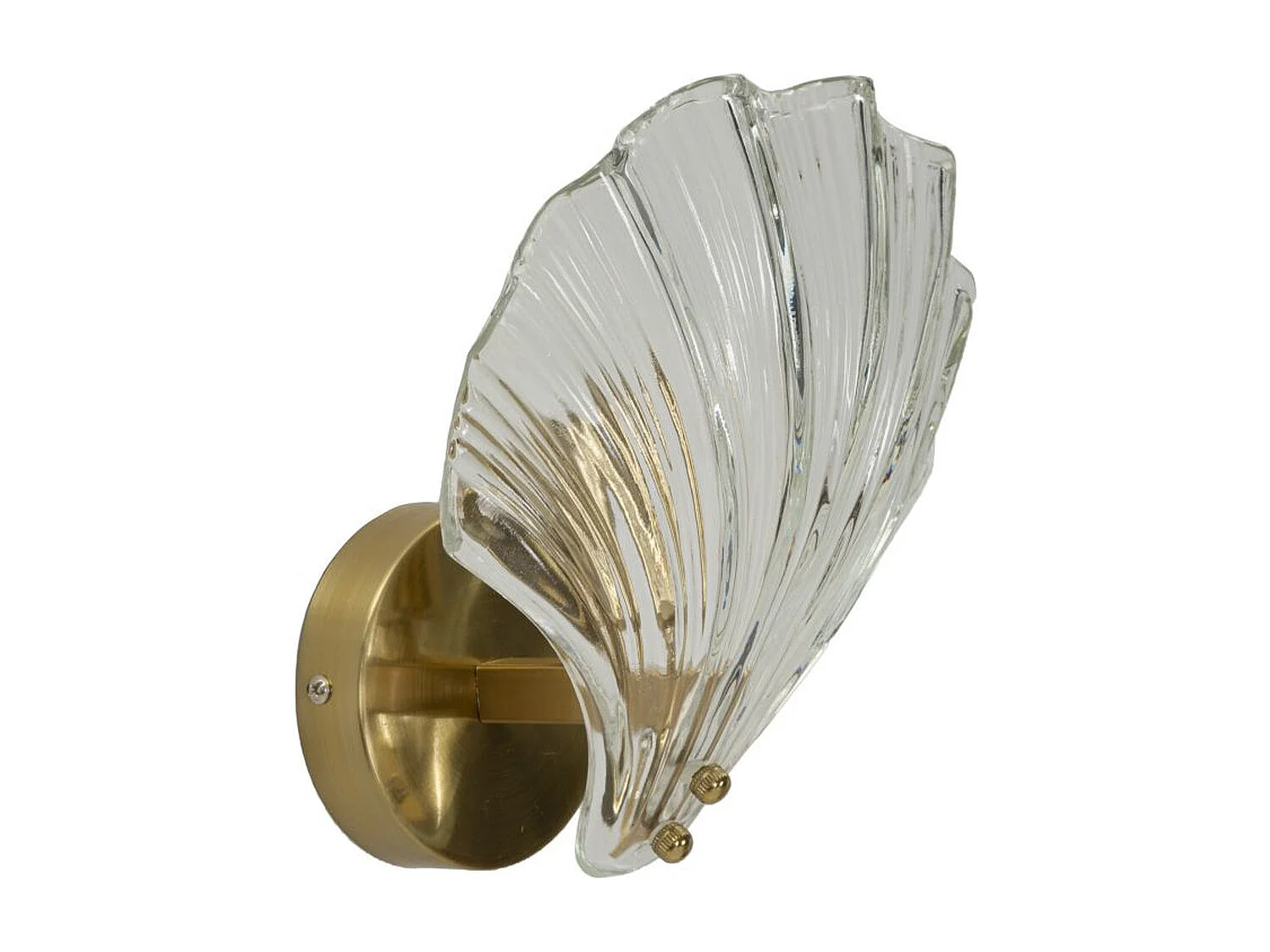 Candeeiro de Parede Concha, Ouro, 20x14x22 cm, Seven Design