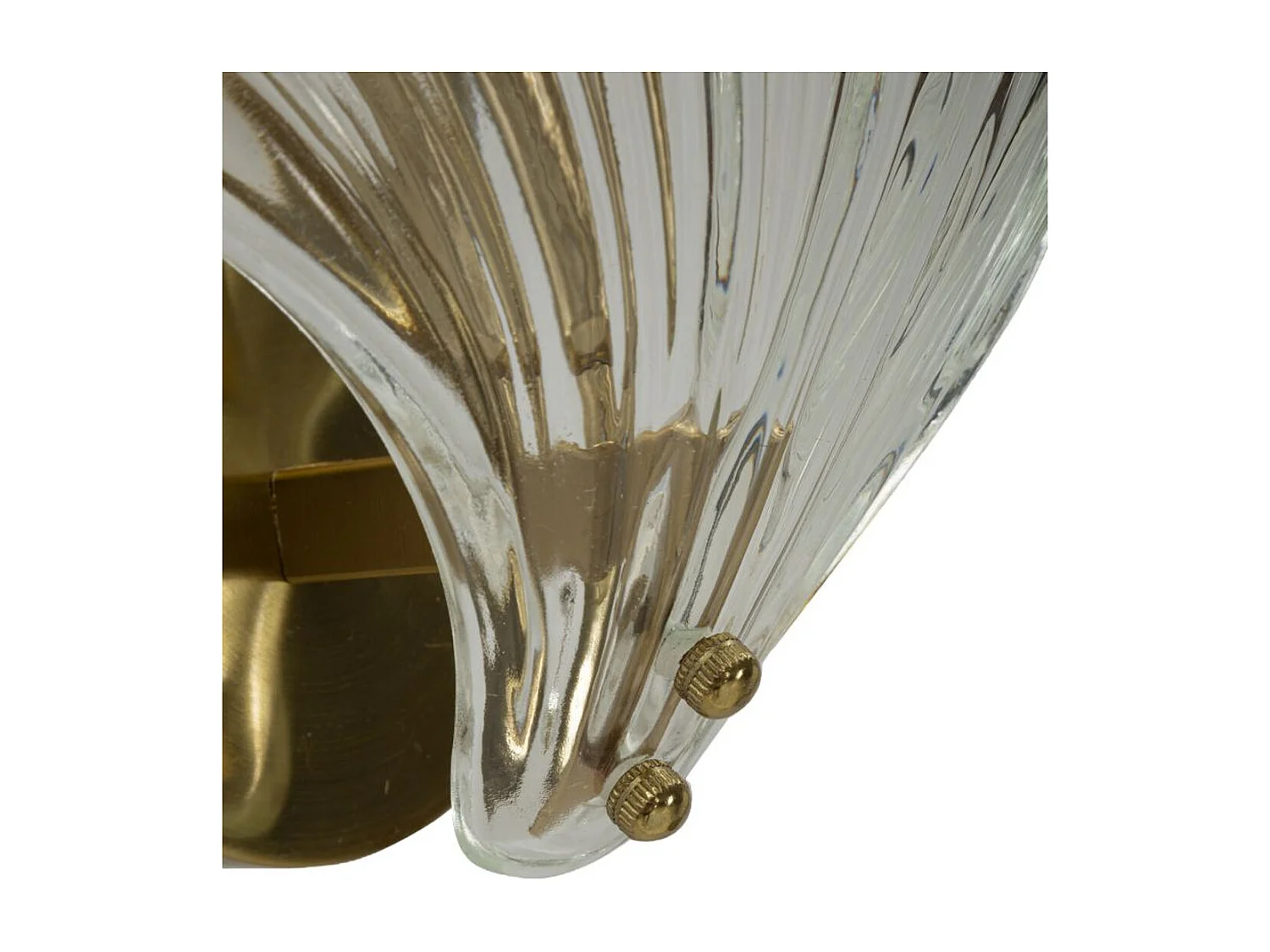 Candeeiro de Parede Concha, Ouro, 20x14x22 cm, Seven Design