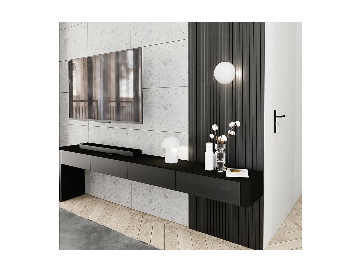 Candeeiro de Parede Mush, Branco, 18x15x15 cm, Seven Design