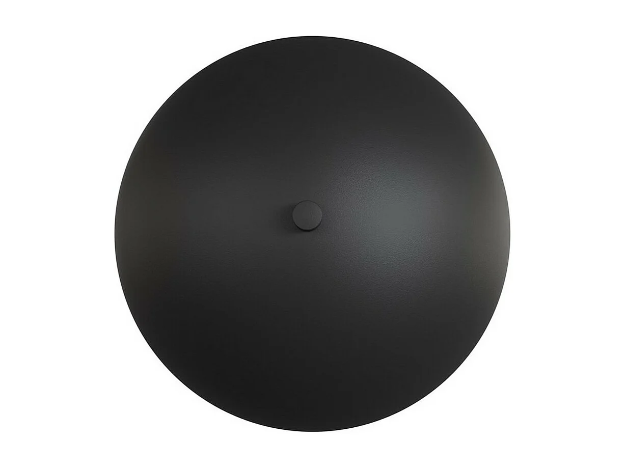 Candeeiro de Parede Mush, Preto, 18x15x15 cm, Seven Design