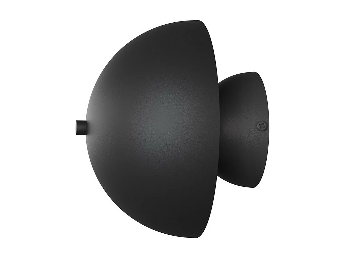 Candeeiro de Parede Mush, Preto, 18x15x15 cm, Seven Design