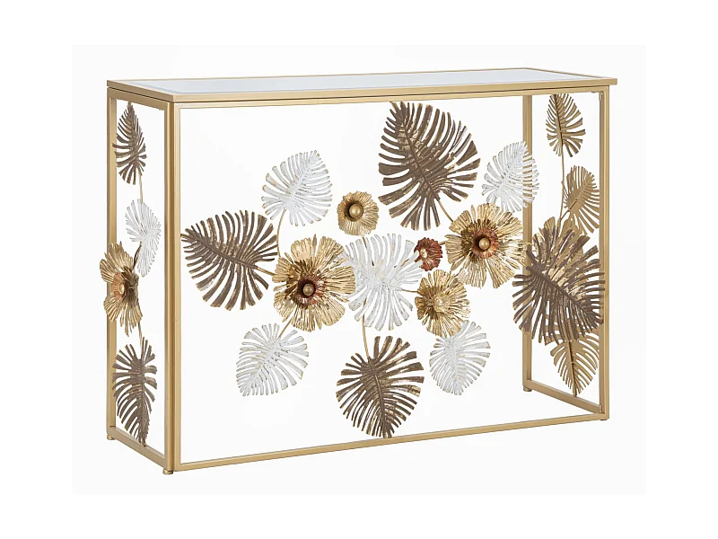 Tavolo Consolle Foglia 71, Multicolore, 113x40x80 cm, Seven Design