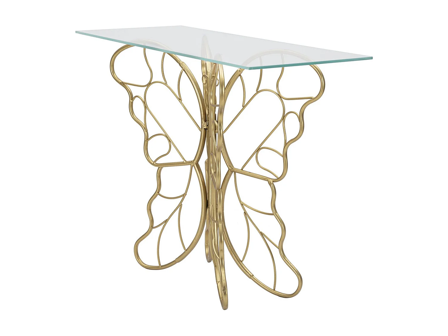 Table Console Papillon 2, Or, 110x40x76 cm, Seven Design