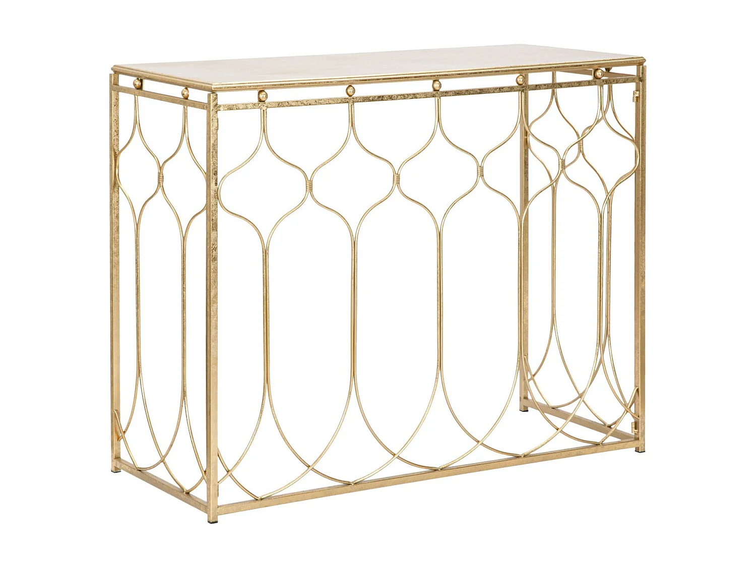 Table Console MF613, Or, 96,5x41x78 cm, Seven Design