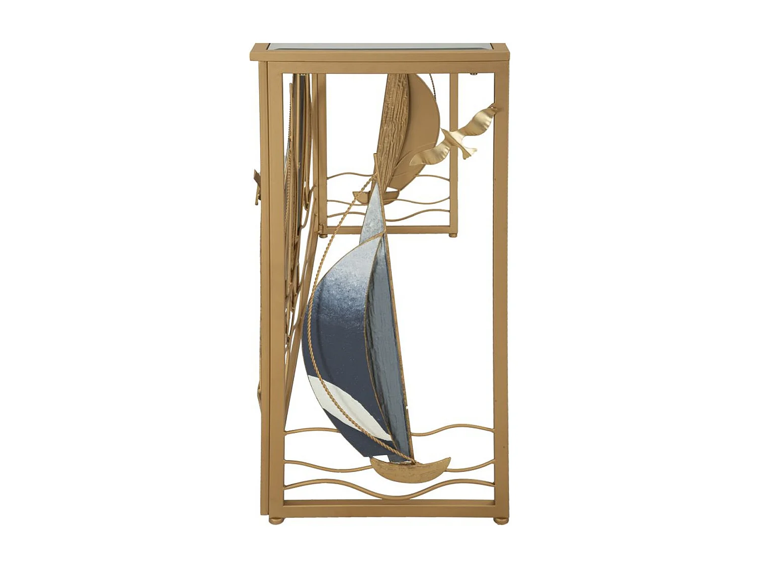 Stolik Konsolowy Łodzie 9, Wielokolorowy, 108x37x80 cm, Epikasa