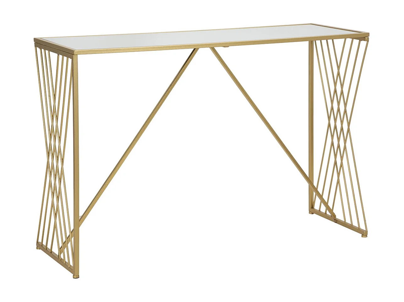 Table Console MF624, Or, 120x40x80 cm, Seven Design