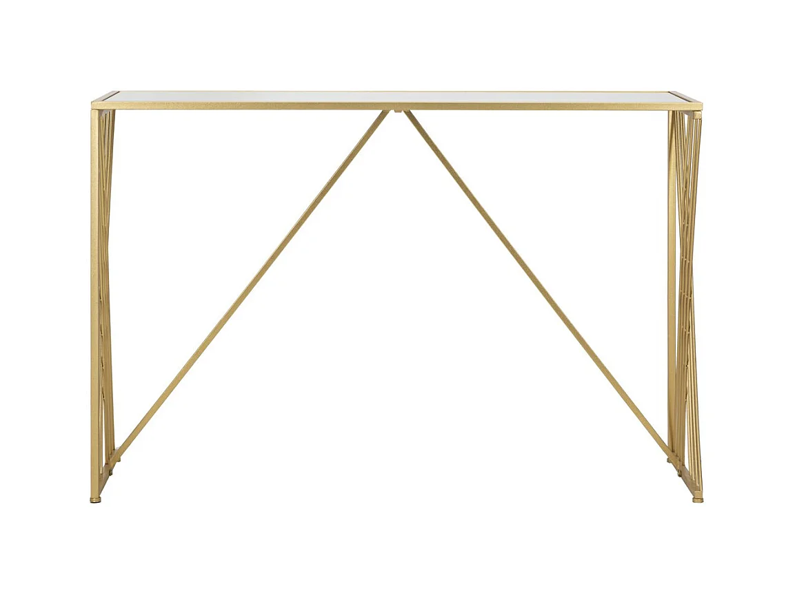 Table Console MF624, Or, 120x40x80 cm, Seven Design