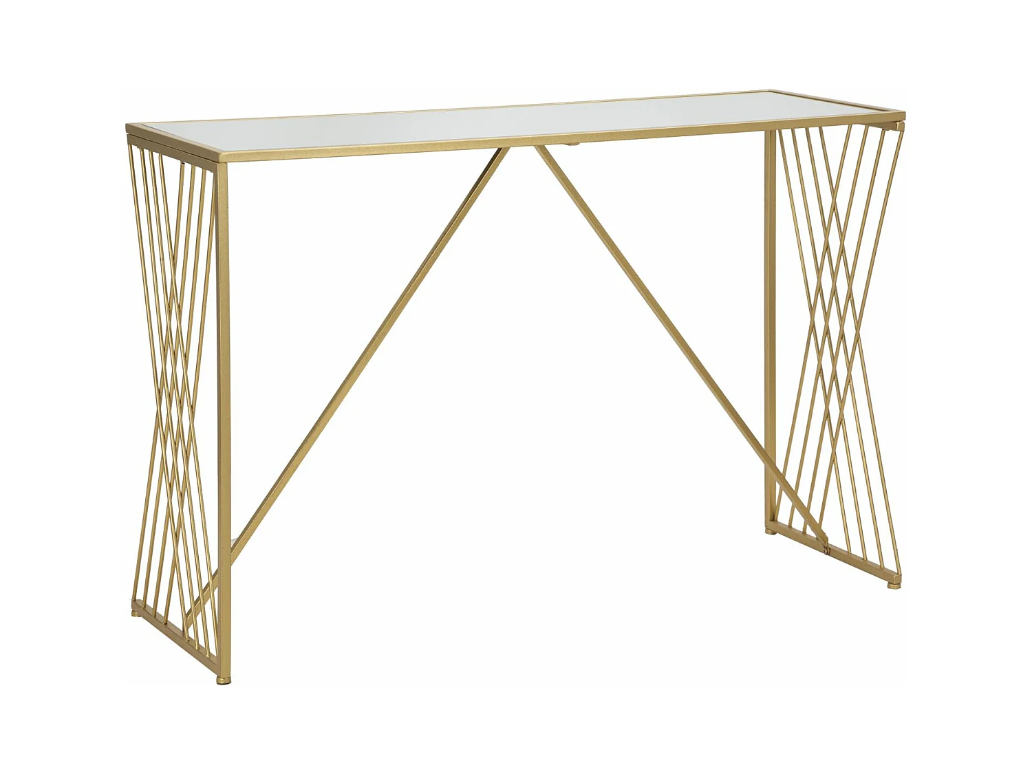 Table Console MF624, Or, 120x40x80 cm, Epikasa