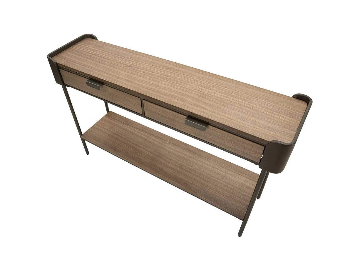 Table Console MF609, Marron, 120x31x72 cm, Seven Design