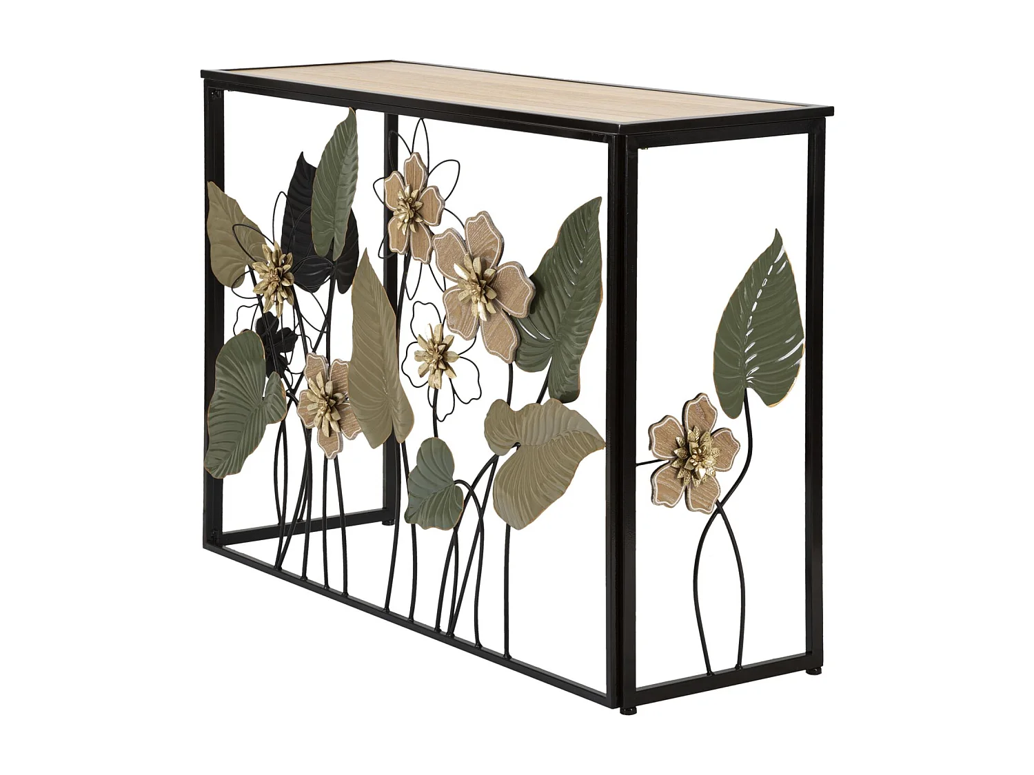 Tavolo Consolle Natura 2, Multicolore, 108x36,8x80 cm, Seven Design