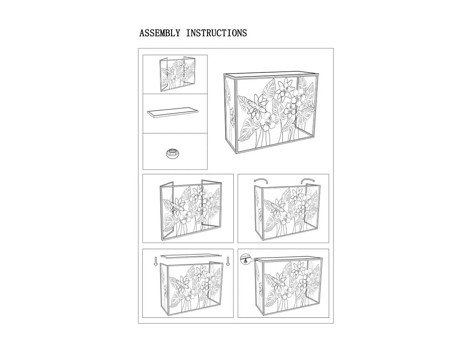 Table Console Natura 2, Multicouleur, 108x36,8x80 cm, Epikasa