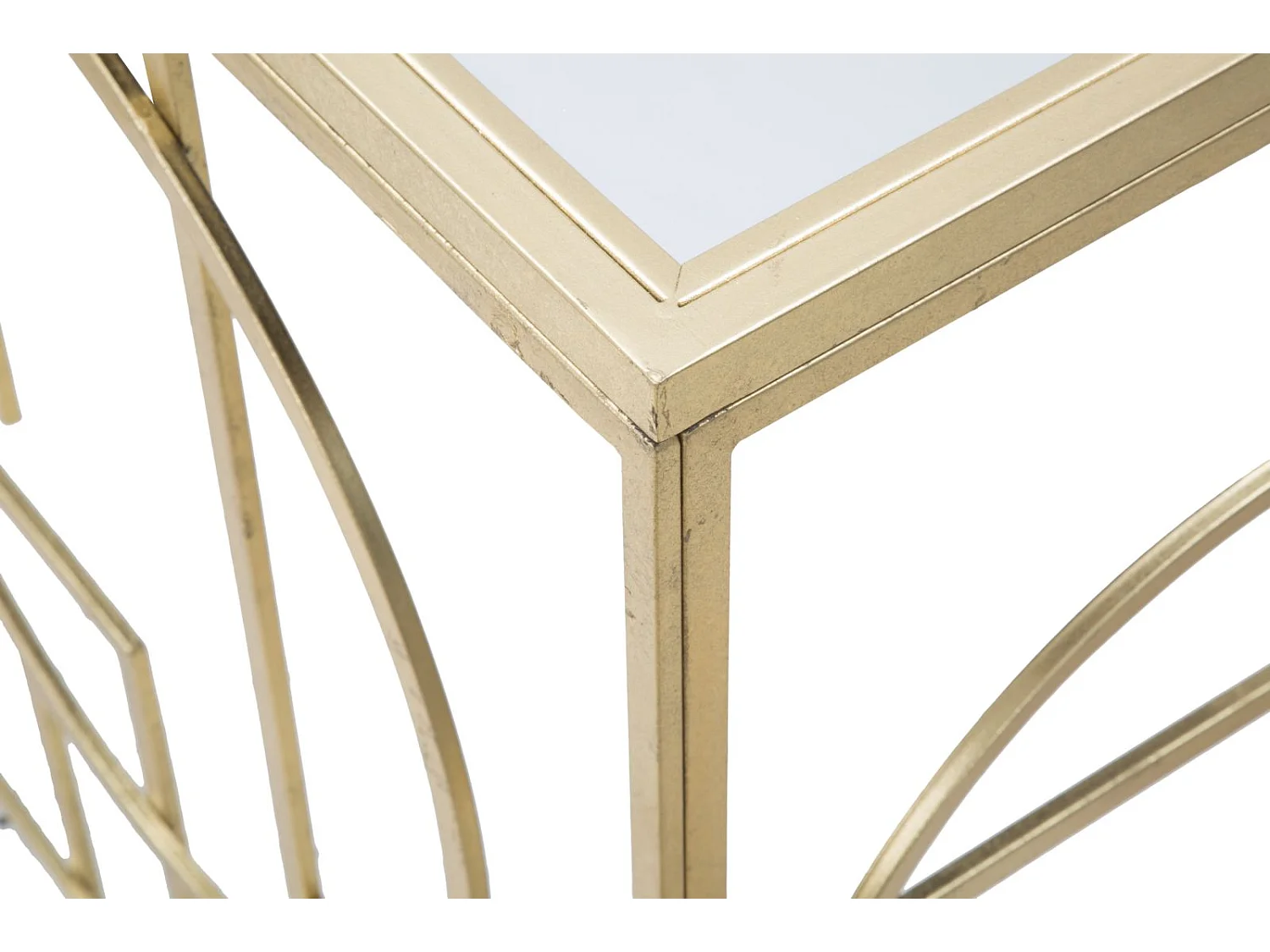 Tavolo Consolle MF625, Oro, 120x41x81 cm, Epikasa