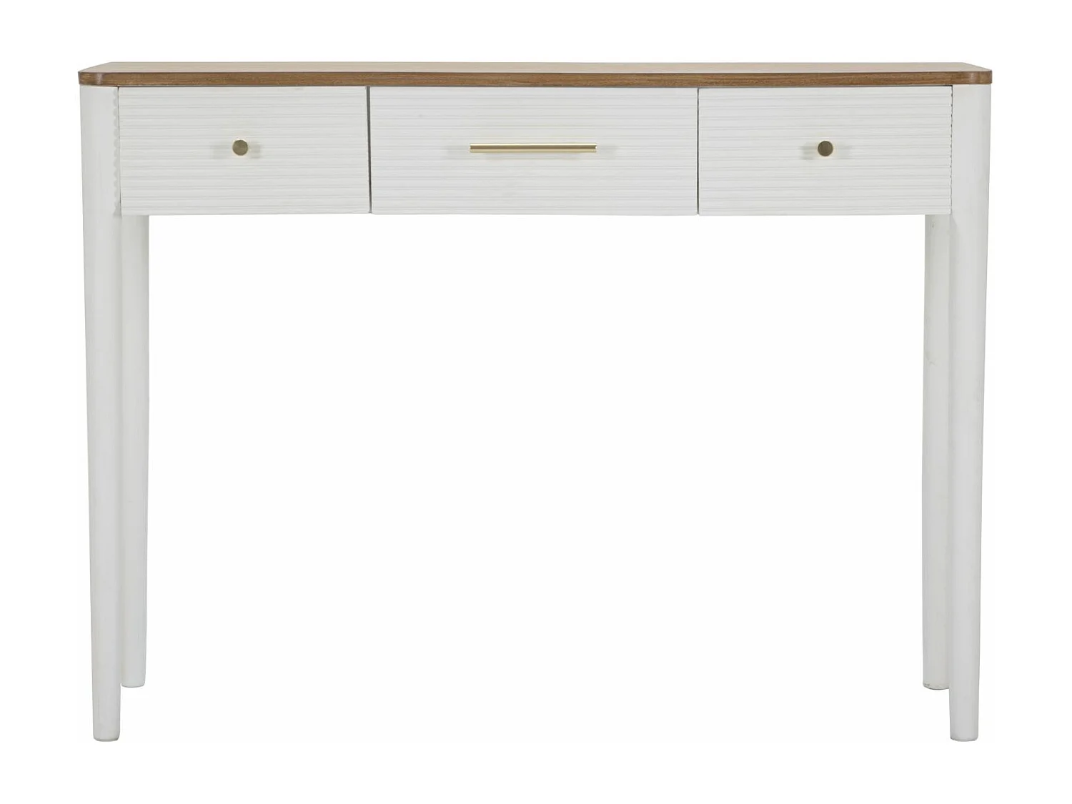 Tavolo Consolle MF606, Bianco, 107x37x80 cm, Epikasa