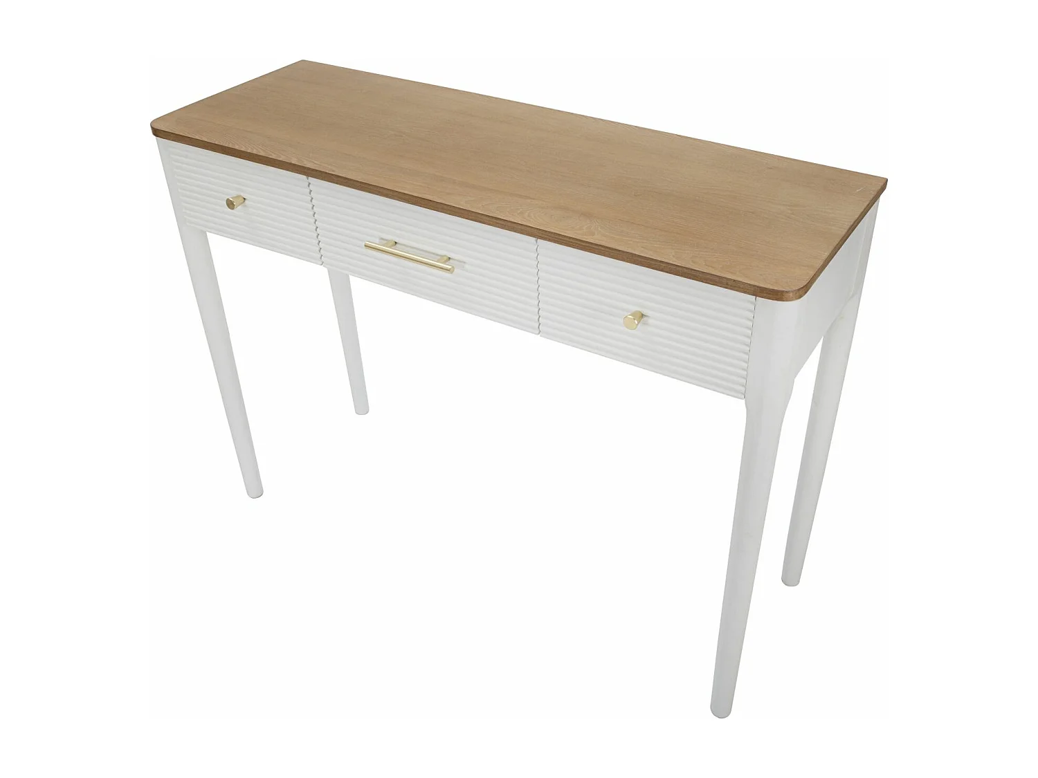 Table Console MF606, Blanc, 107x37x80 cm, Epikasa