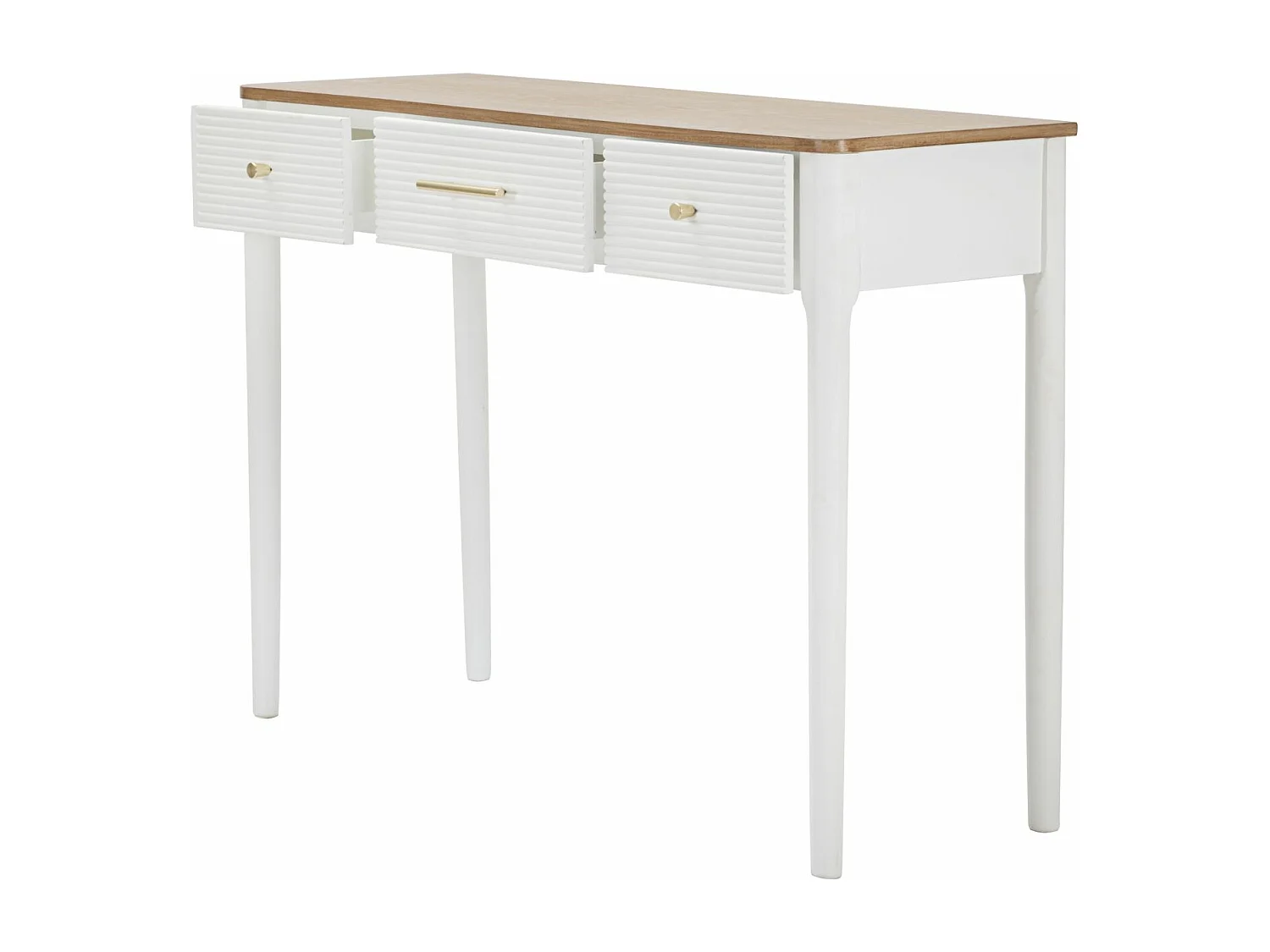 Table Console MF606, Blanc, 107x37x80 cm, Epikasa