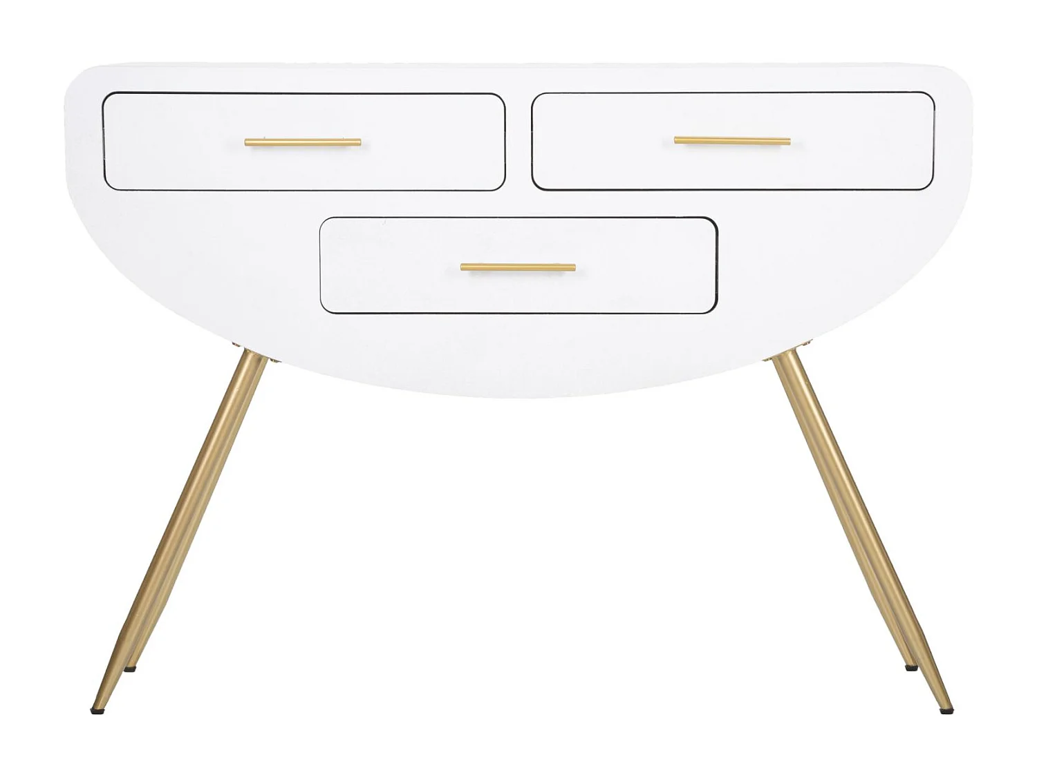 Tavolo Consolle MF612, Bianco, 110x40x80 cm, Seven Design
