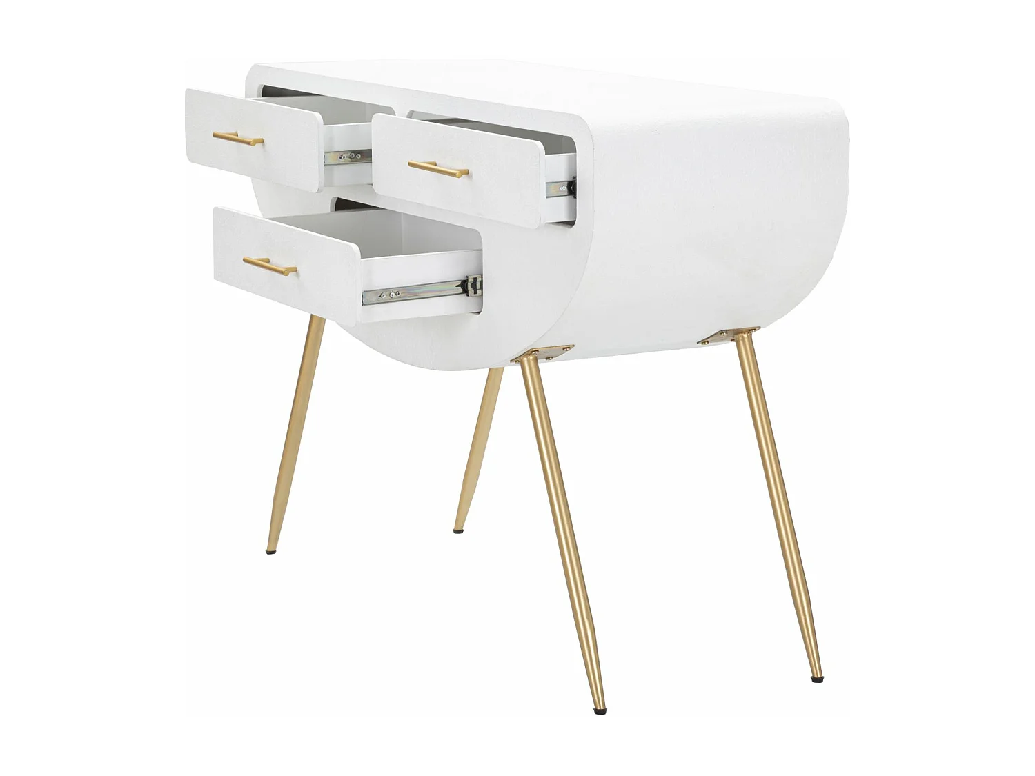 Tavolo Consolle MF612, Bianco, 110x40x80 cm, Seven Design