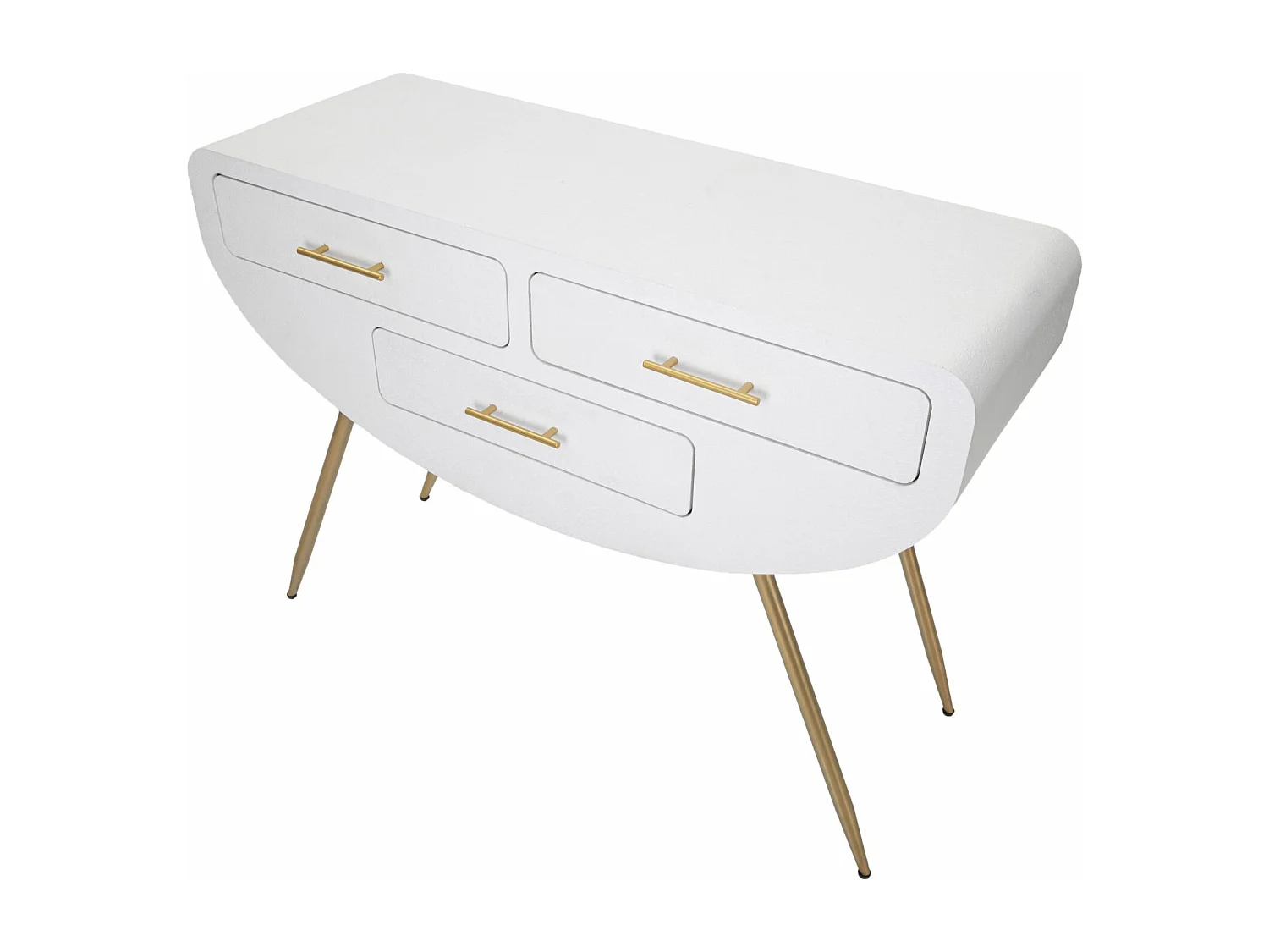 Tavolo Consolle MF612, Bianco, 110x40x80 cm, Seven Design