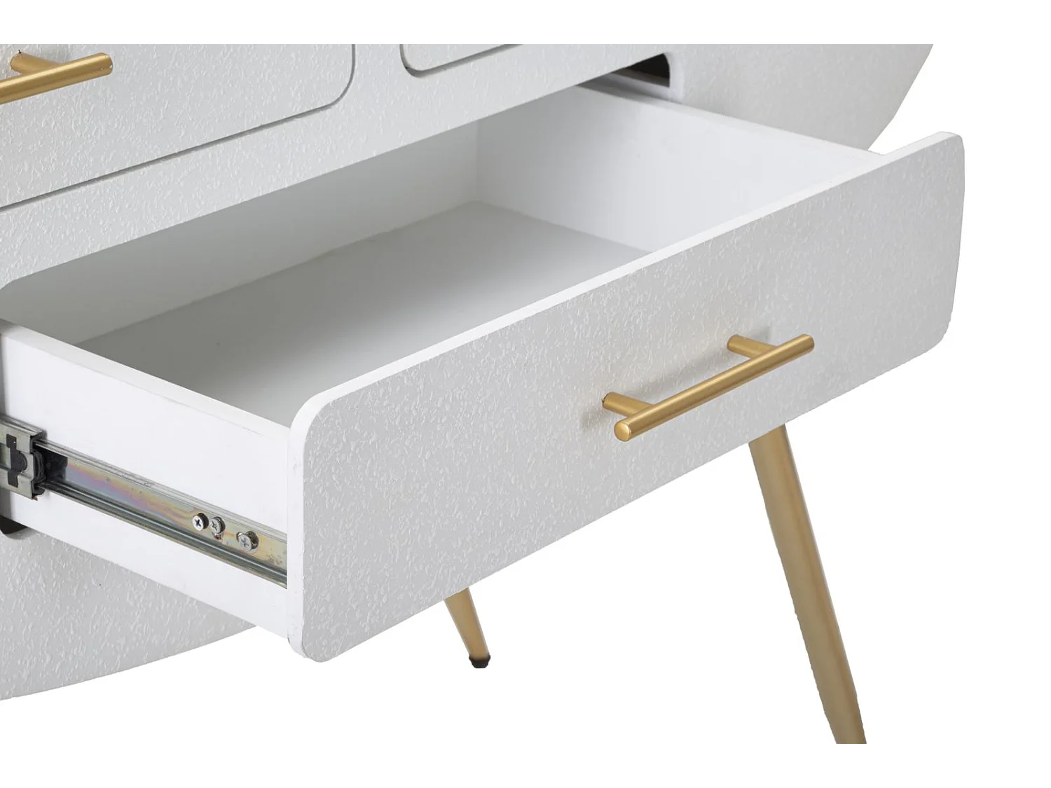 Tavolo Consolle MF612, Bianco, 110x40x80 cm, Seven Design