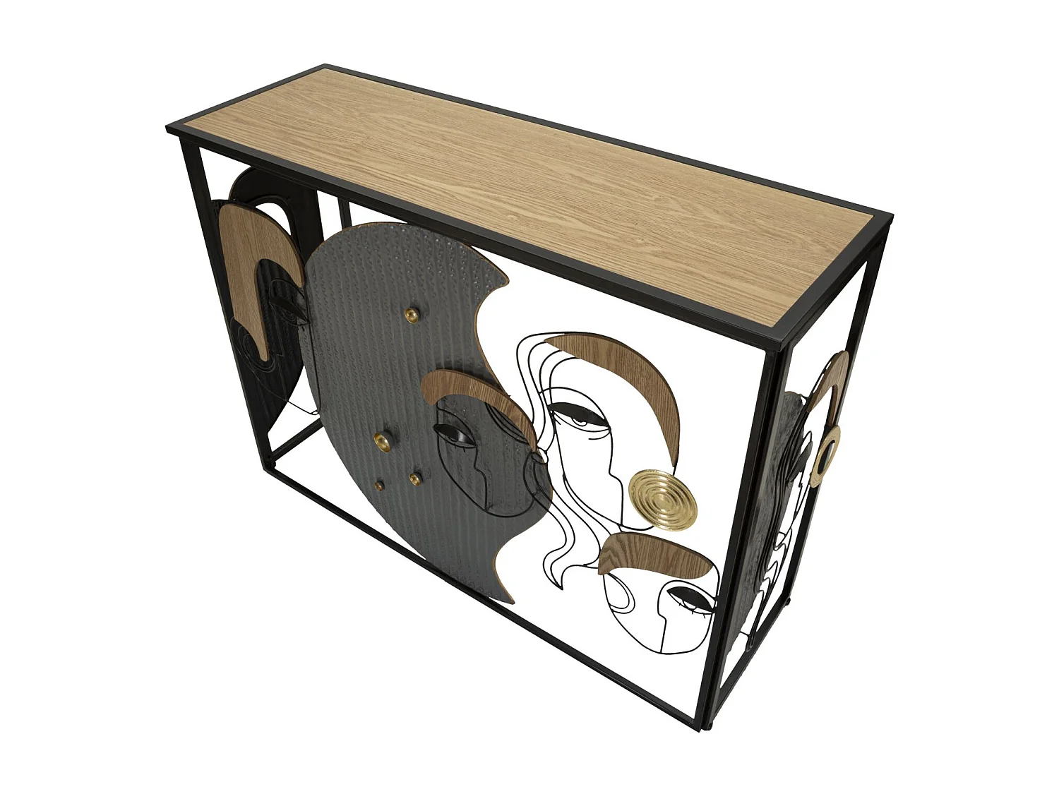 Console Tafel MF622, Veelkleurig, 108x38x79 cm, Epikasa