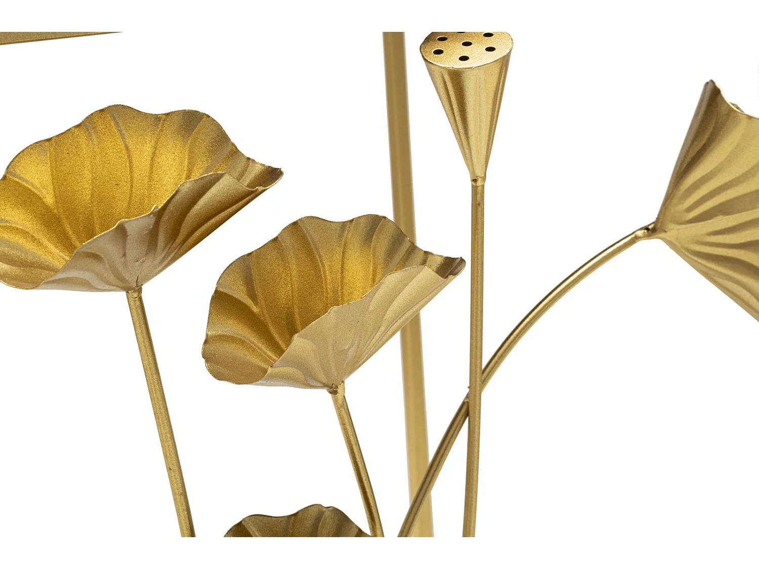 Tavolo Consolle Foglia 73, Oro, 120x40x80 cm, Seven Design