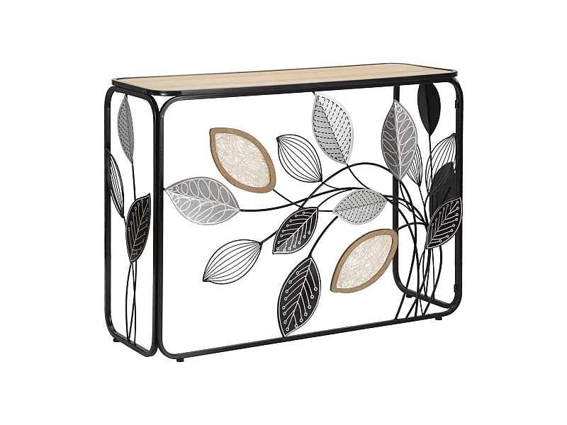 Tavolo Consolle Natura 3, Multicolore, 108x36,8x80 cm, Seven Design