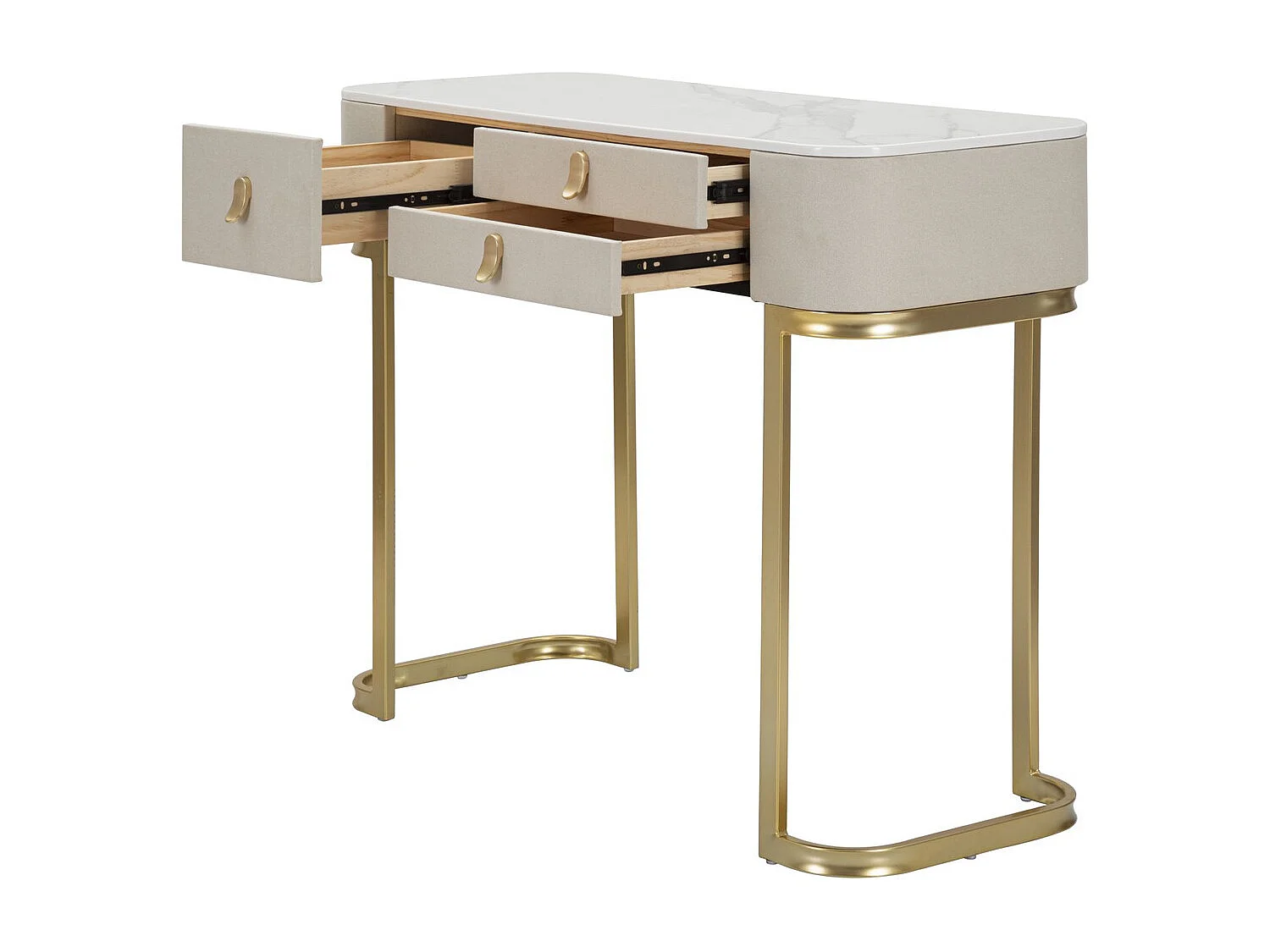 Table Console MF604, Beige, 100x40x80 cm, Seven Design
