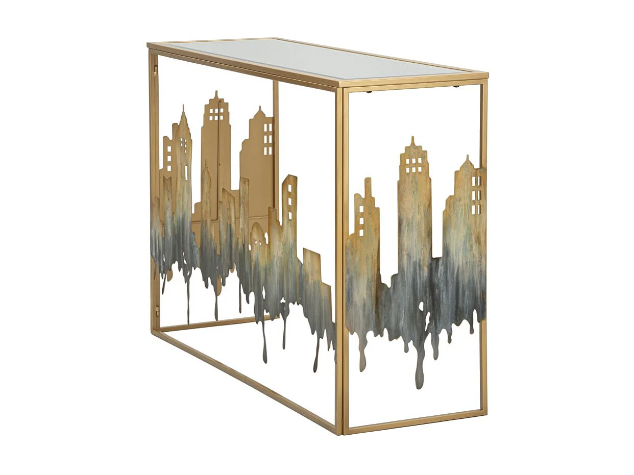 Tavolo Consolle Natura 1, Multicolore, 110x38,5x81 cm, Seven Design