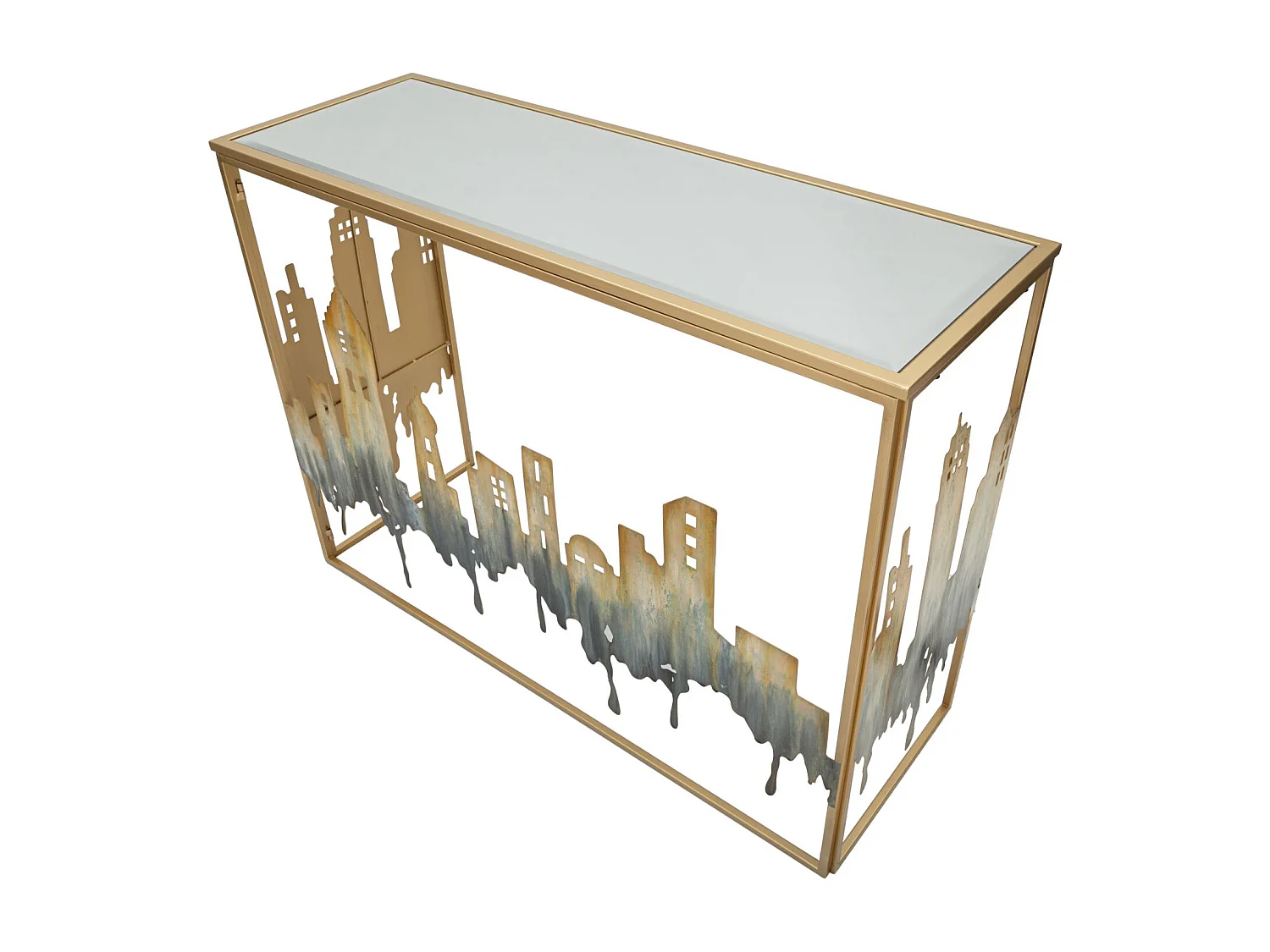 Tavolo Consolle Natura 1, Multicolore, 110x38,5x81 cm, Seven Design