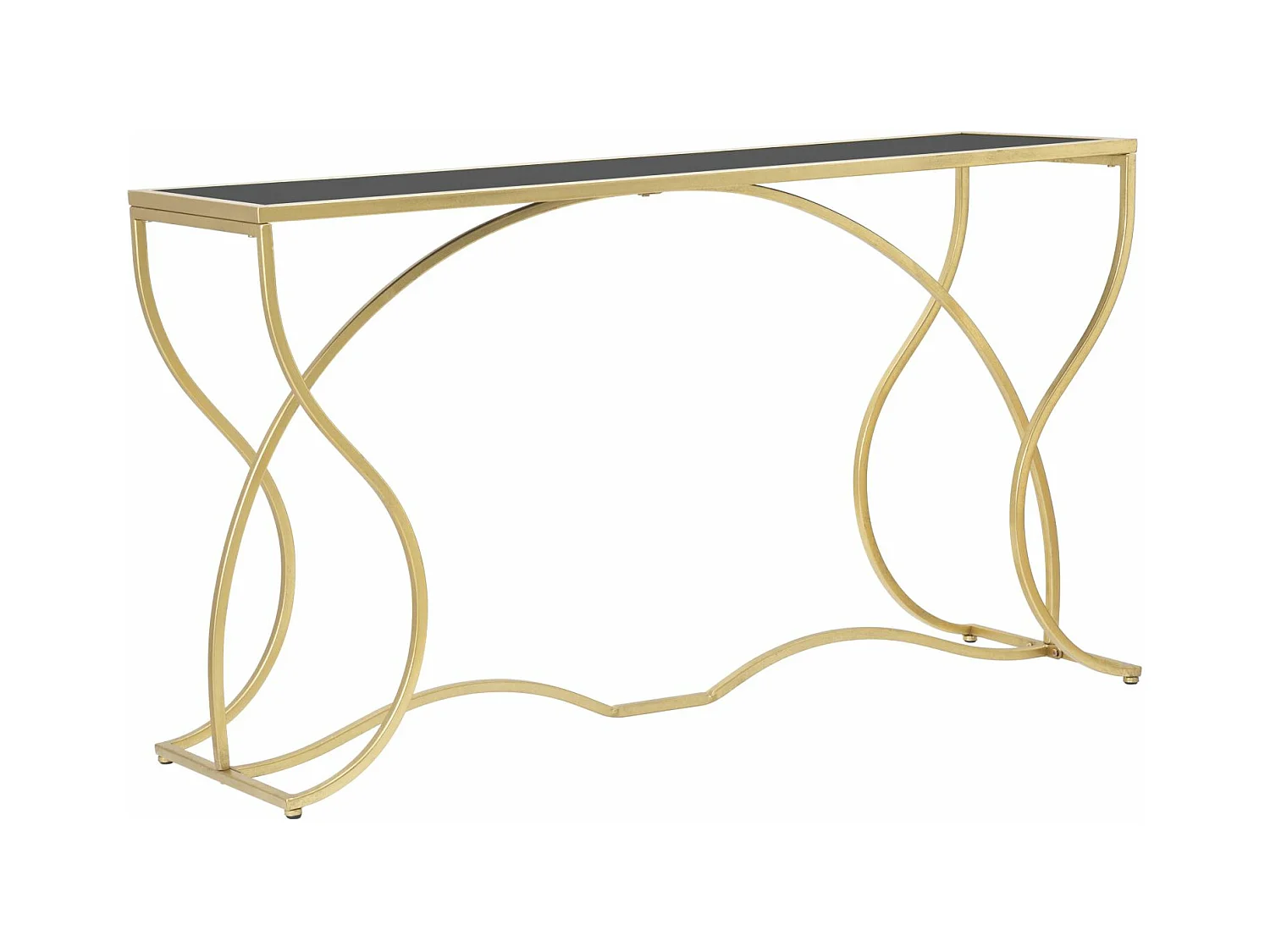 Table Console MF626, Or, 130x40x75 cm, Epikasa