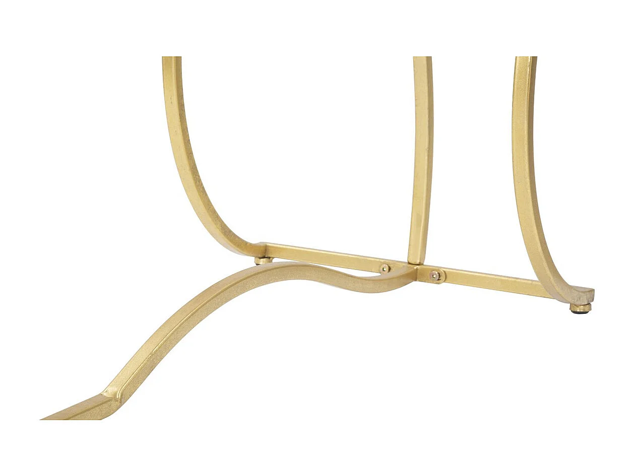 Stolik Konsolowy MF626, Złoto, 130x40x75 cm, Seven Design