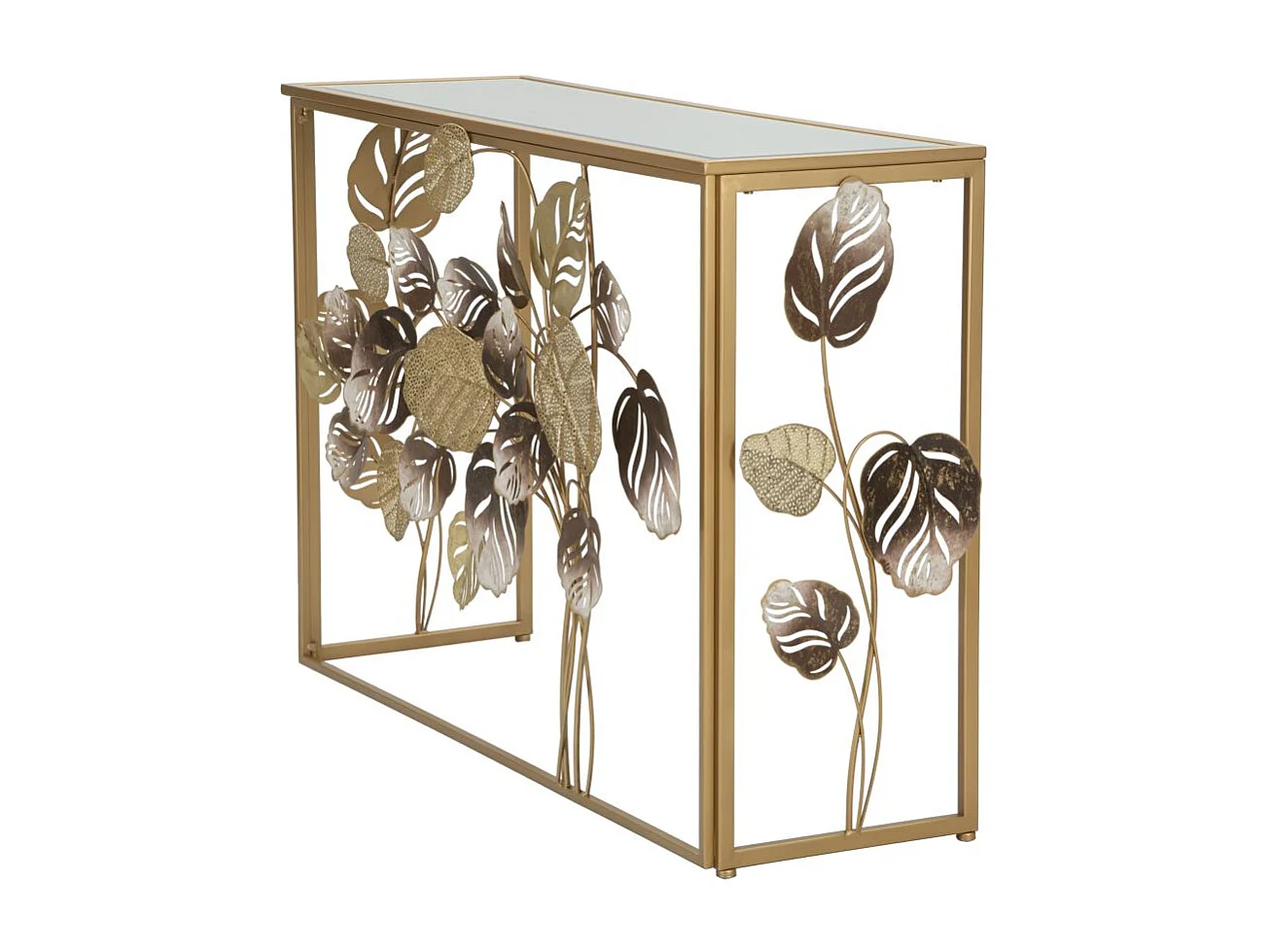 Tavolo Consolle Natura, Multicolore, 108x36,8x80 cm, Seven Design