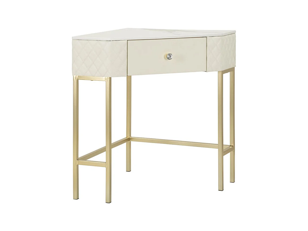 Table Console MF608, Blanc, 84,5x60x77 cm, Epikasa