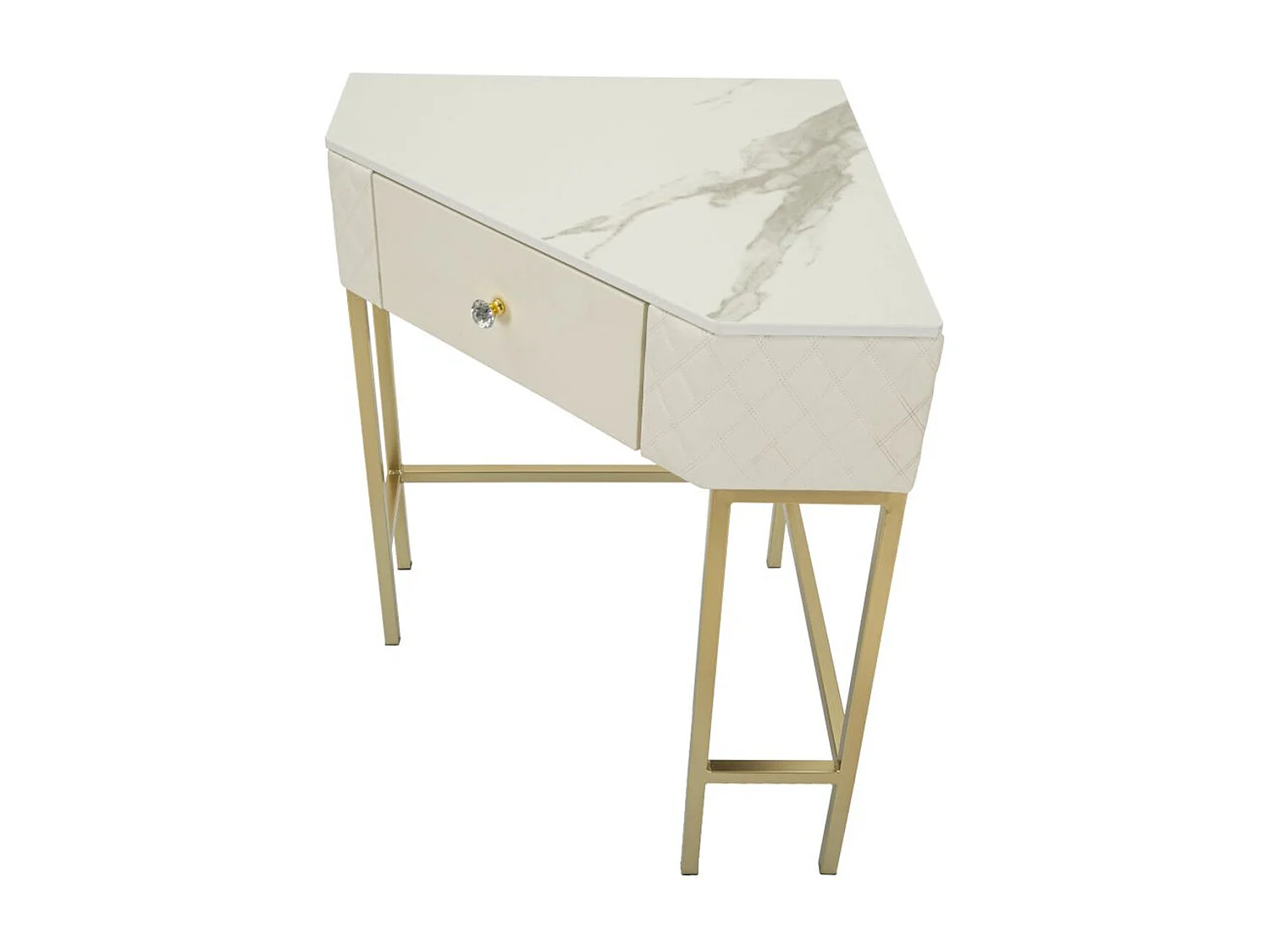 Stolik Konsolowy MF608, Biały, 84,5x60x77 cm, Seven Design