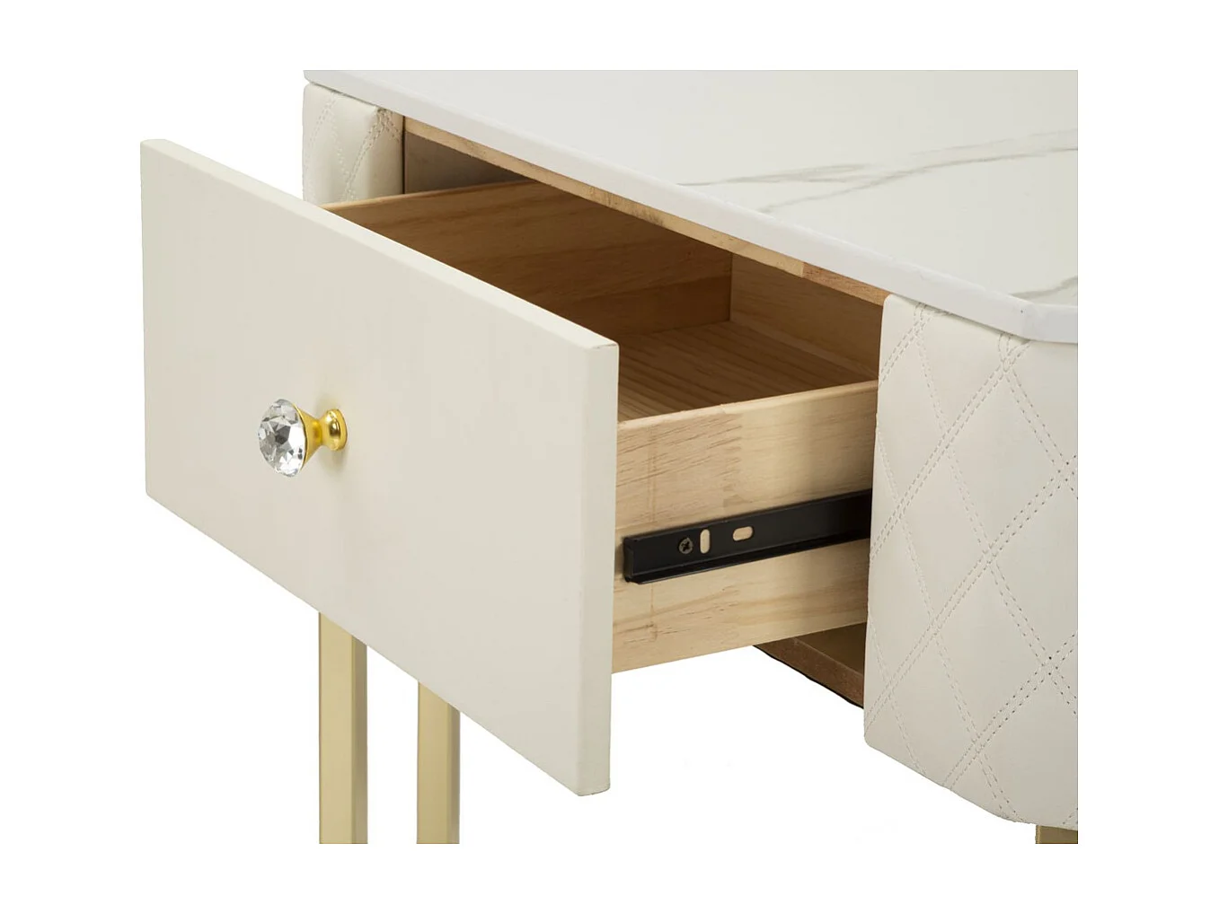 Stolik Konsolowy MF608, Biały, 84,5x60x77 cm, Seven Design